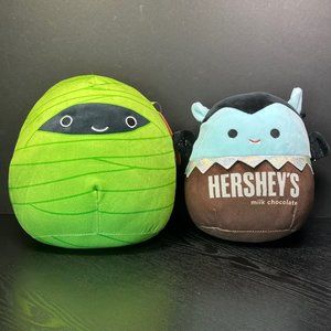 Major the Mummy & Hershey's Bat - Halloween Plush - Kellytoy Squishmallows